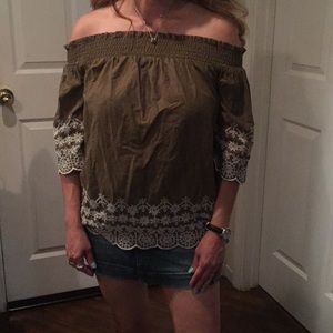 Cute olive color blouse